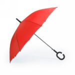 Windproof automatic umbrella, C shaped handle V0492-05