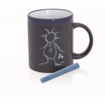 Kubek ceramiczny do rysowania 350 ml, kreda V0541-04