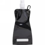 Foldable sports bottle 420 ml with carabiner V6503-03