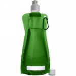 Foldable sports bottle 420 ml with carabiner V6503-06