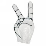 Inflatable hand "victory" V7351-02