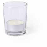 Glass candle holder with scented tea light V8838-02