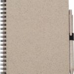 Notatnik ok. A5 ze słomy pszenicznej z długopisem V0238-18