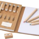Zestaw do rysowania, notatnik, kredki, gumka, temperówka V8094-00